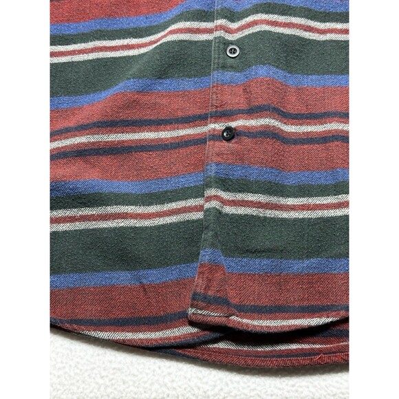 J Crew Shirt Mens Large Oarsman Rugby Polo Striped Heavy Long Sleeve*PEELING - Picture 4 of 10